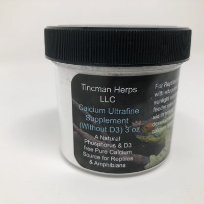 Tincman Herps Ultrafine Pure Calcium Supplement (3 oz /No Vit D3)