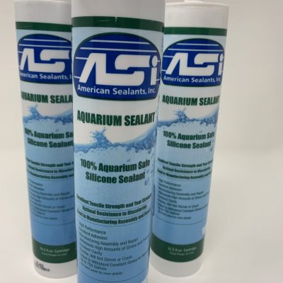 ASI Aquarium Silicone Sealant (Black 10.2 oz) 3-Pack