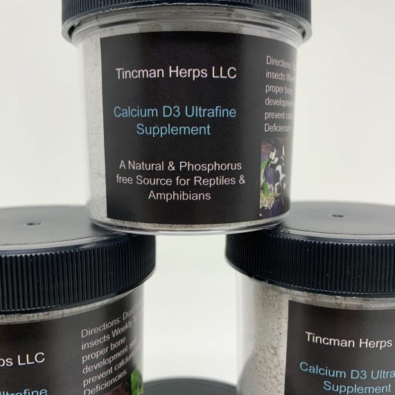 New Tincman Herps Ultrafine Calcium/D3 Supplement 3 oz (Dual Sourced)